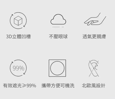 西班牙品牌《Ostrichpillow》3D人體工學眼罩