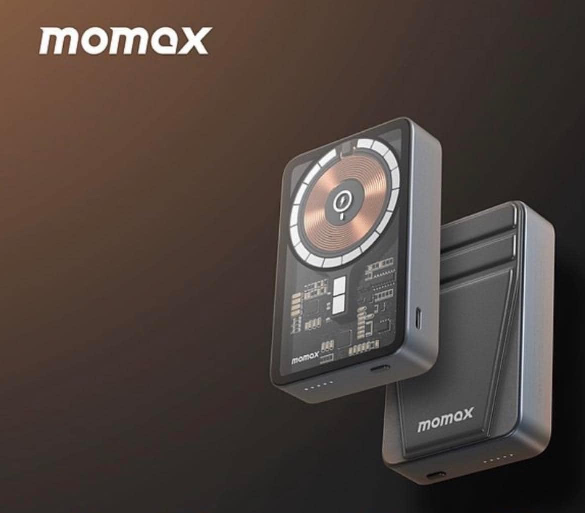 《Momax》 10,000 mAh透明無線磁吸充電寶